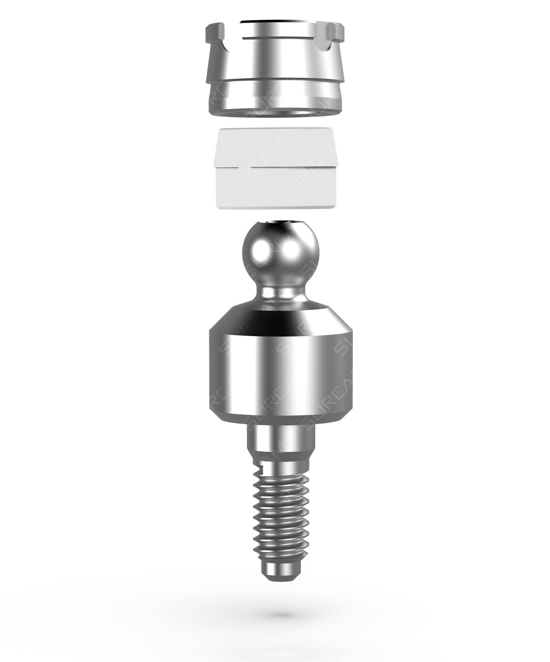 Wide Platform Straight Ball Attachment for Overdenture Retention