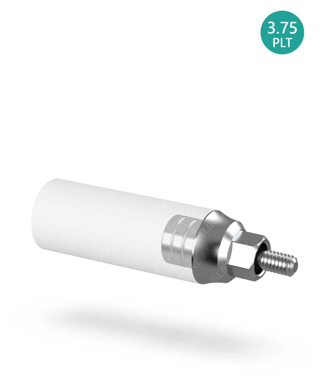 CoCr Plastic Abutment Ø3.75 Hex Base