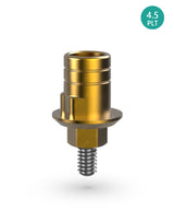 Non Rotational CAD CAM Ti Base Ø4.5 Wide Platform PVD TiN