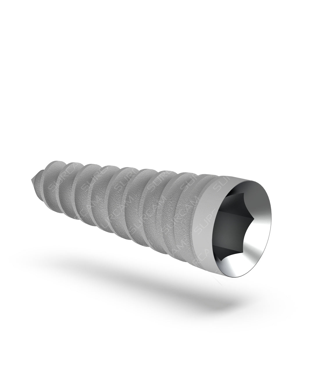 Surcam A-Type implant with conical threads and minimal apex