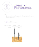Compressive implant with bendable neck up to 30 degrees drilling protocol 3.0
