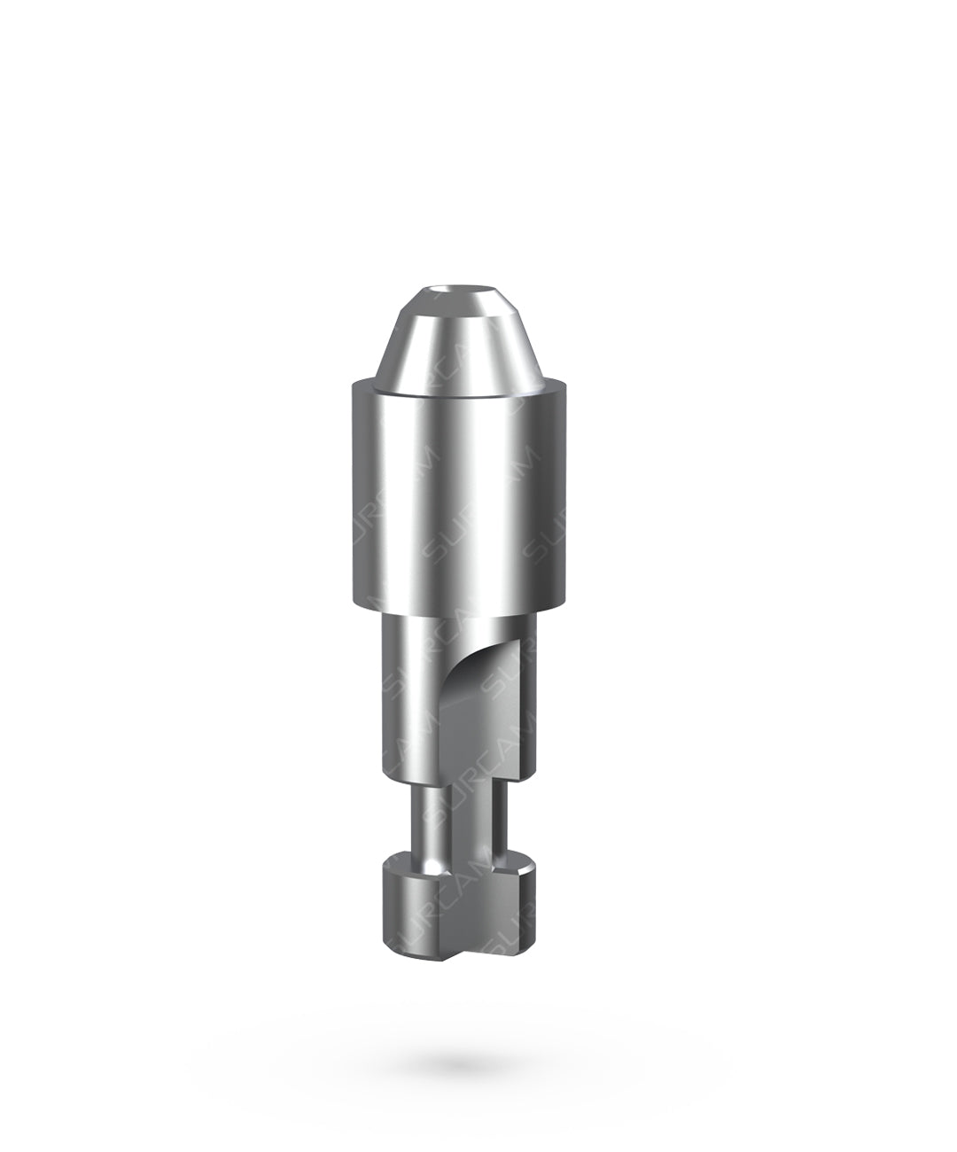 Titanium multi-unit lab analog for accurate CAD/CAM model indexing