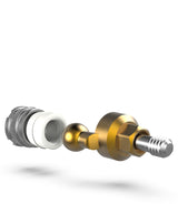 titanium grade 5 ball abutment prime coated