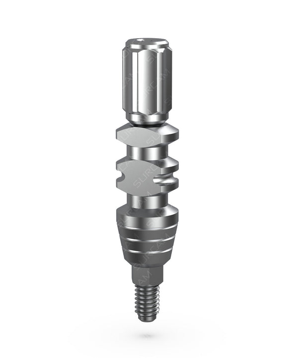 Long open tray transfer impression coping for internal hex implants