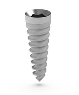 A-Type compressive dental implant for narrow ridges