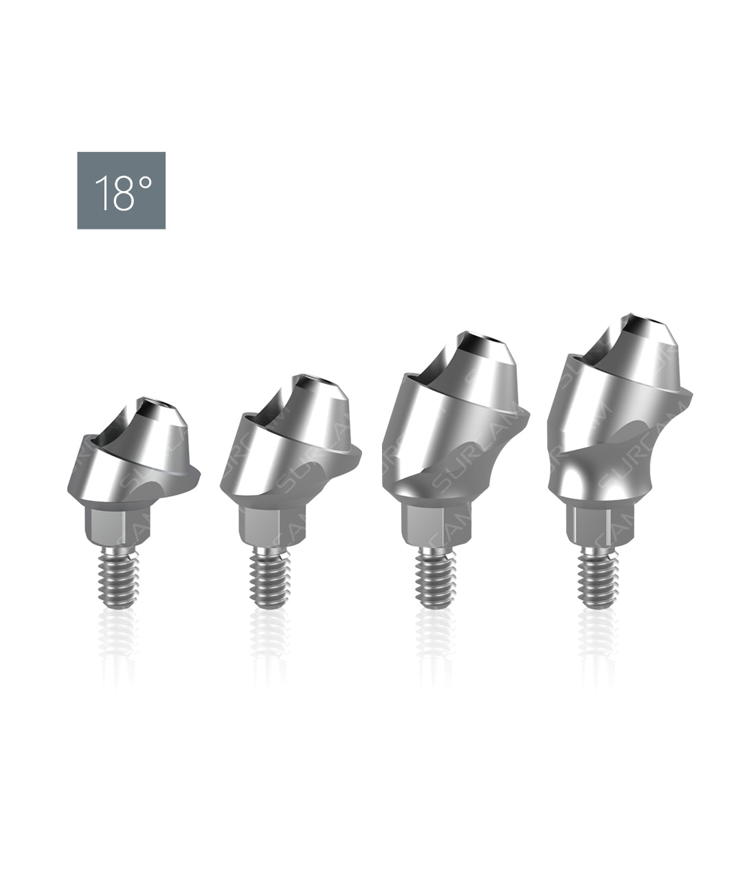 MU Internal Hex cone system arranged in procedural tray