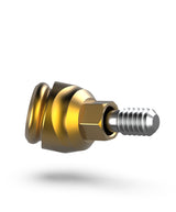 Conical locking overdenture abutment with internal hex connection