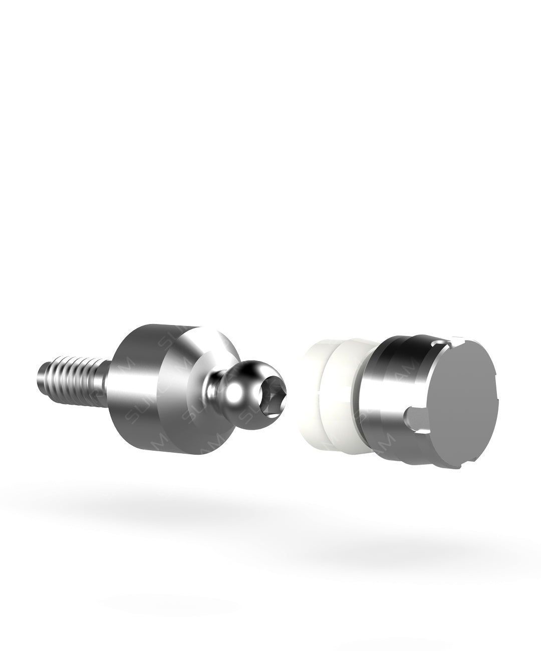 Wide Straight Ball Implant Abutment Component