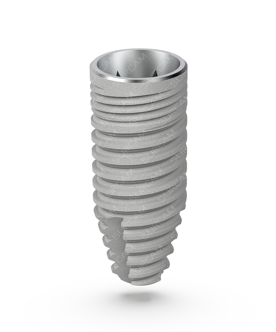 C-LSA conical NP 4.3 implant with dual multi-thread and crestal micro-threads