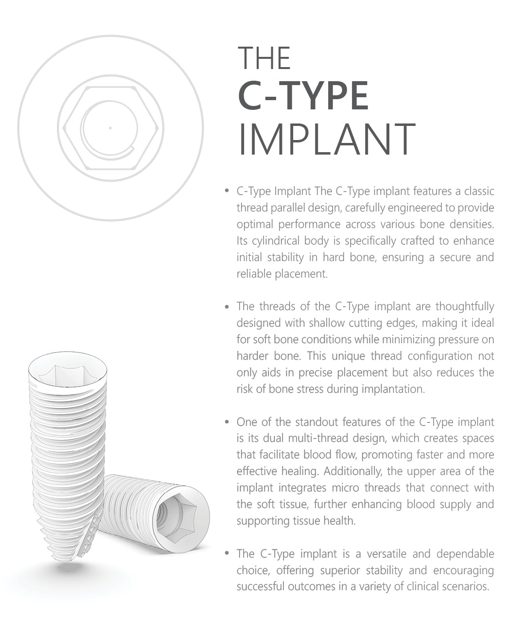 C-Type Implant Advantages and Features