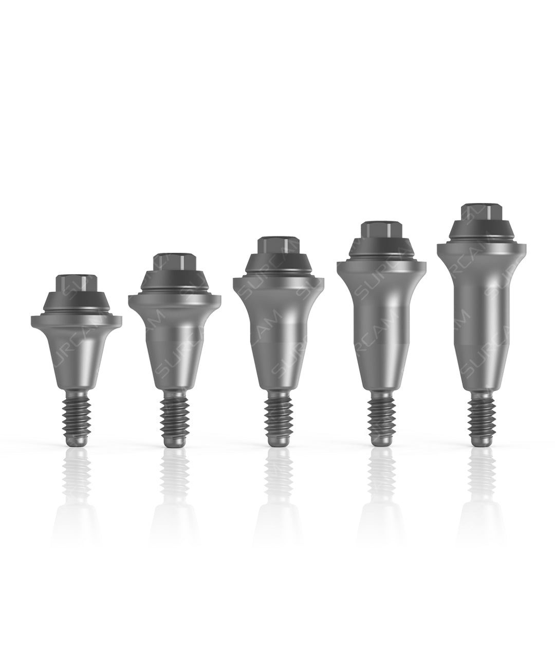 Cone-type MU system components arranged in procedural tray