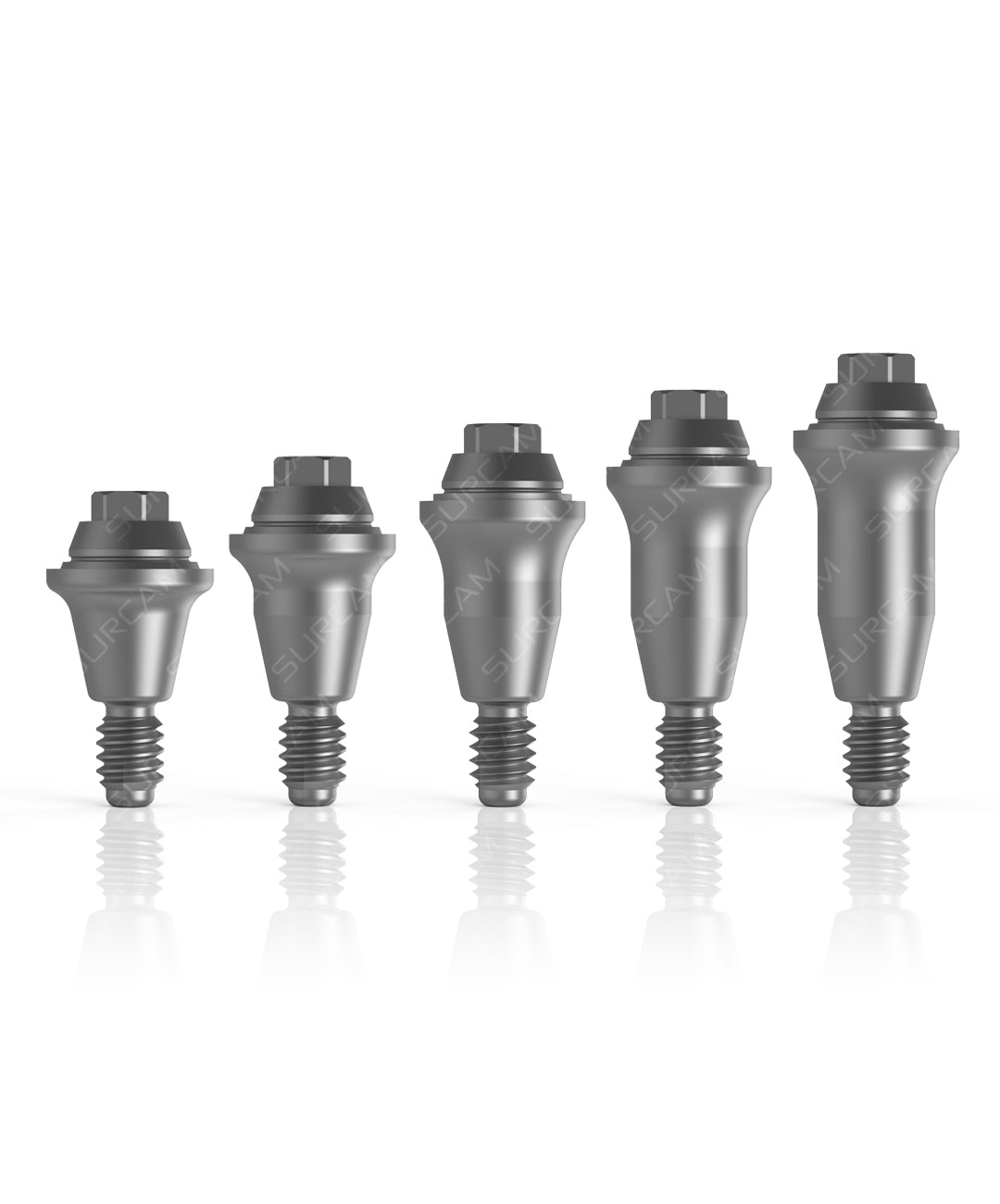 Cone-type MU system components arranged in procedural tray