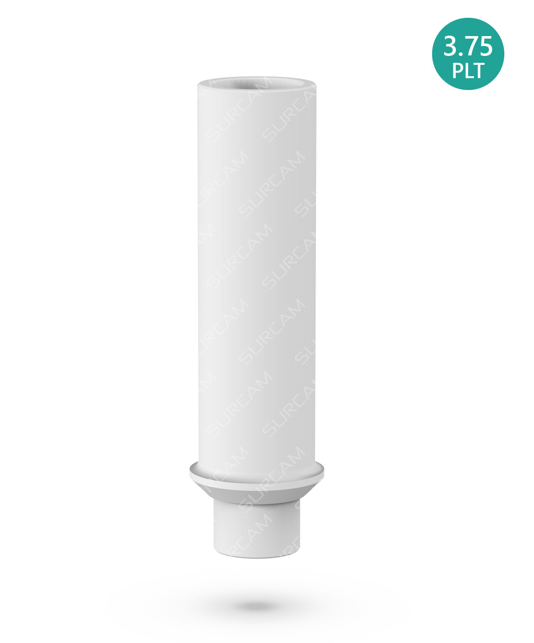 Straight Plastic Abutment for Casting Ø3.75 Round Base