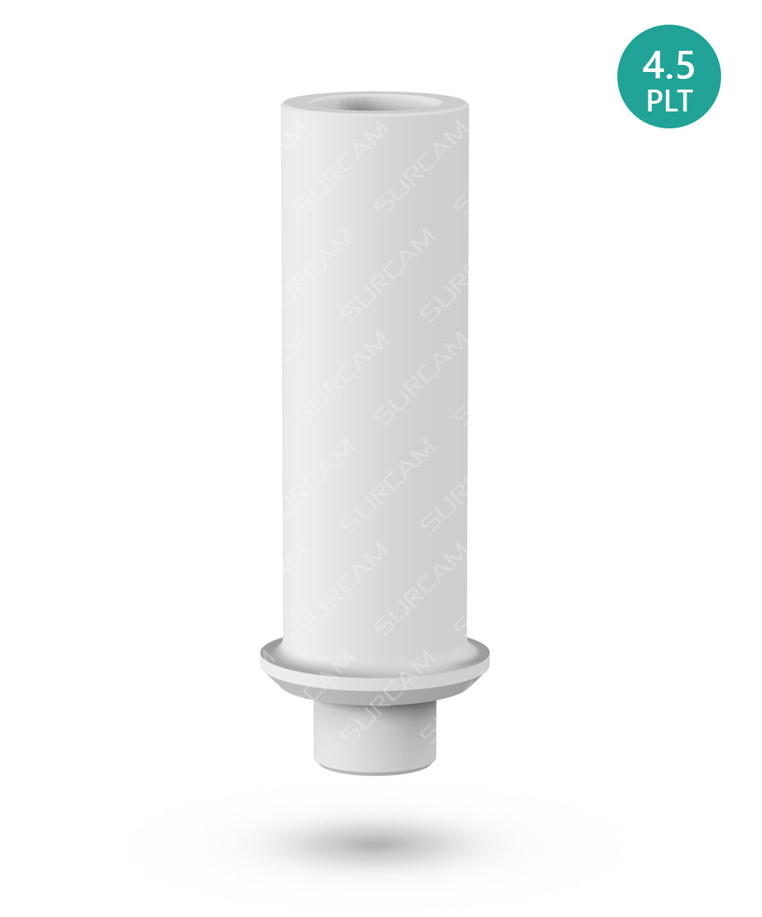 Straight Plastic Abutment for Casting Ø4.5 Round Base