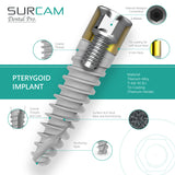 Pterygoid Dental Implants 4mm Neck