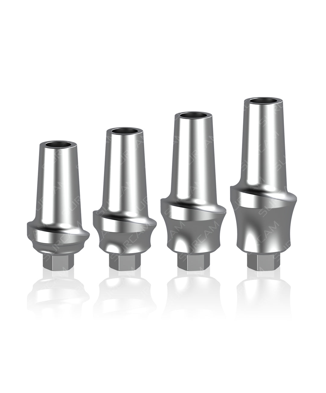 Concave transmucosal shoulder abutment GH 1–4 mm for Wide 4.5