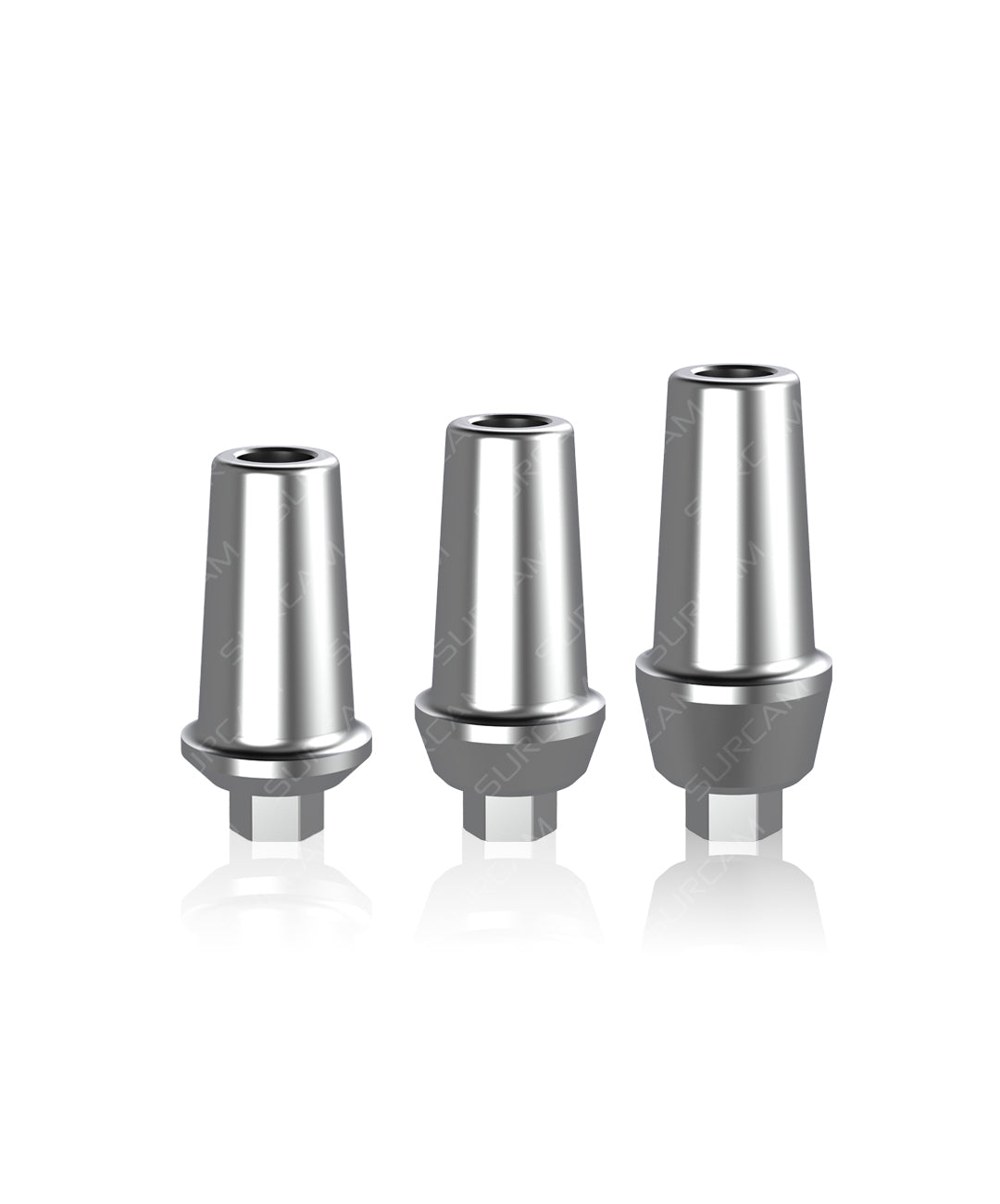 Grade 5 titanium straight abutment GH 1/2/3 mm for wide platform implants