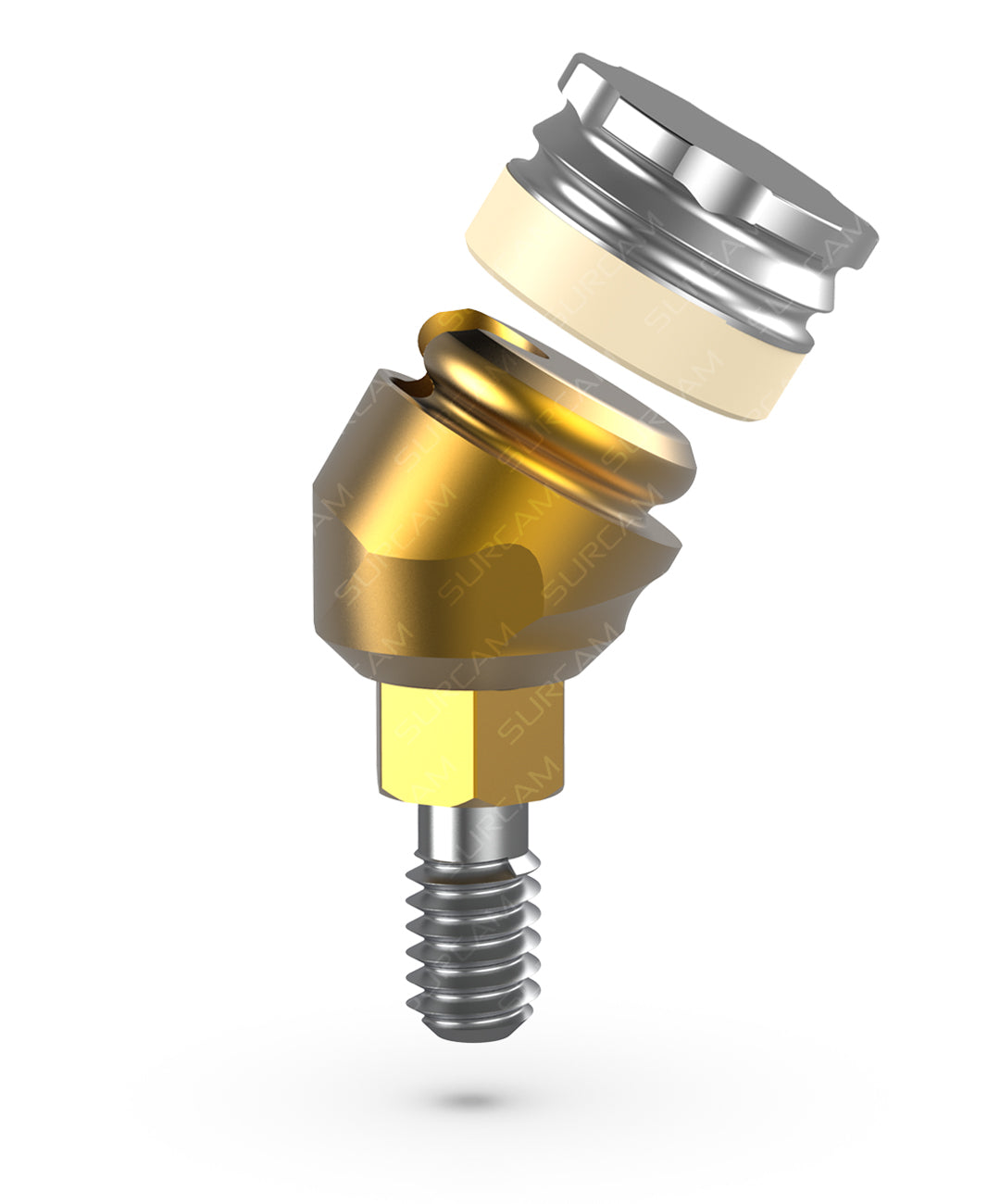 Surcam Angular Wise-Lock angled overdenture attachment (30°) low-profile