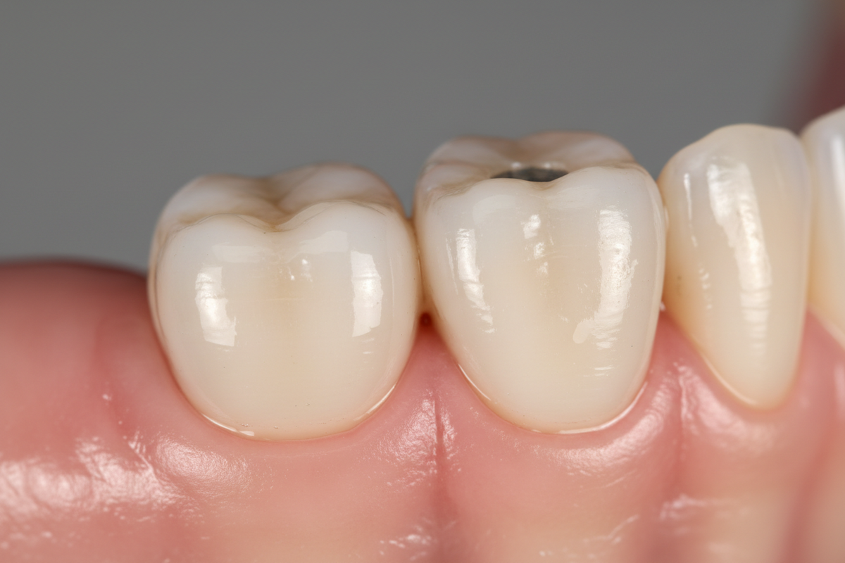 Definitive restoration — Single tooth, soft posterior maxilla — U-Type staged to immediate provisional