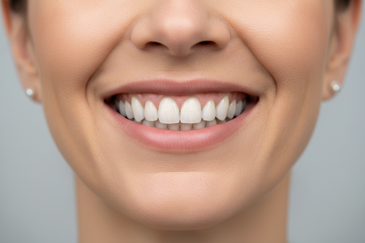 Final smile result — Single tooth, soft posterior maxilla — U-Type staged to immediate provisional