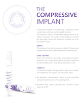 Compressive implant with bendable neck up to 30 degrees