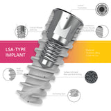 lsa-type implant features