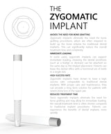 Zygomatic dental implant for graftless maxillary rehabilitation