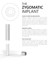 Zygomatic dental implant for graftless maxillary rehabilitation
