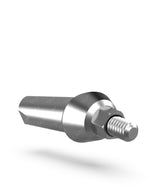 Angled abutment shaping emergence profile for esthetic tissue contour
