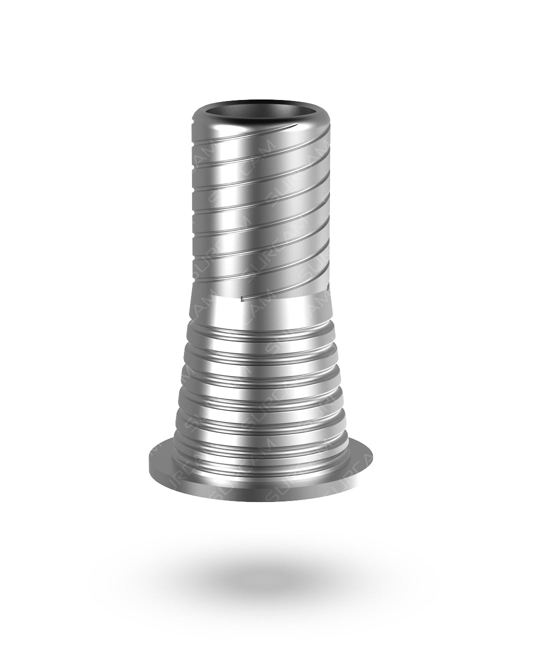 Titanium long sleeve base for Surcam Prime Multi-Unit with prosthetic screw