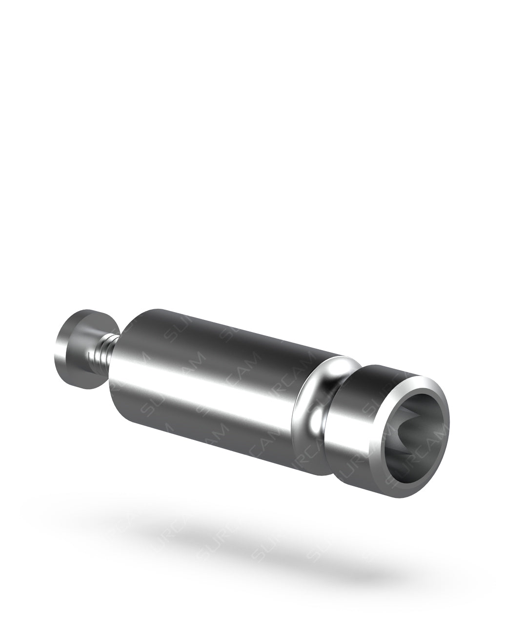 Titanium Grade 5 digital analog with prosthetic screw for CAD/CAM models