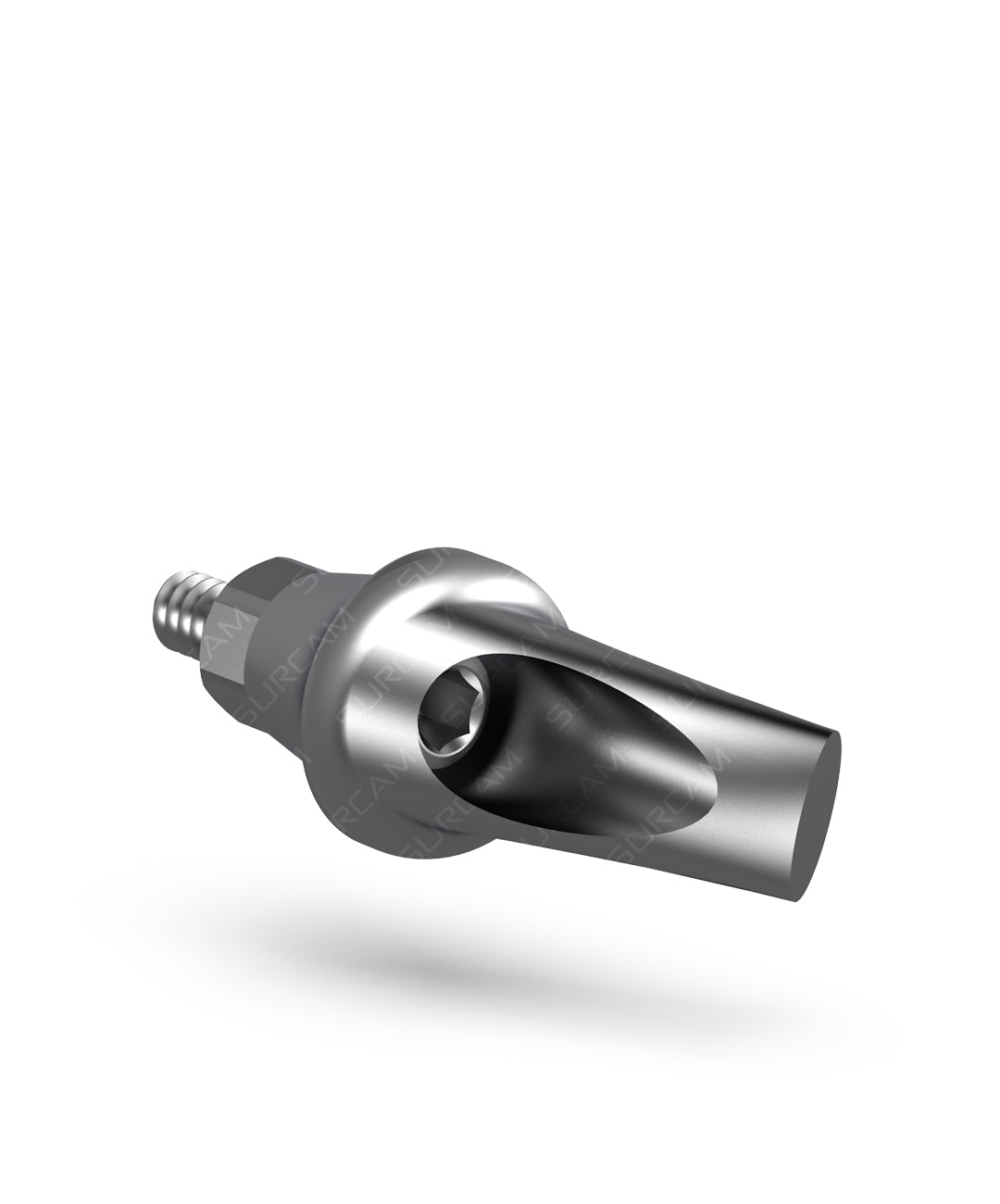 Grade 5 titanium angular abutment for screw-retained restorations