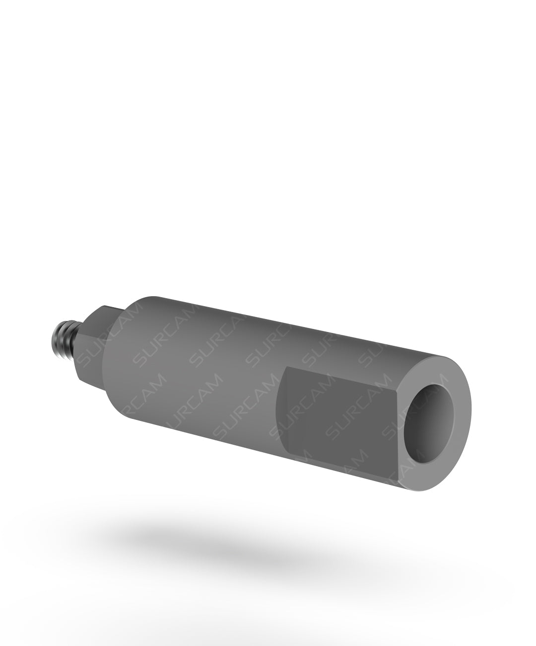 Titanium Grade 5 long scan body with prosthetic screw for IOS