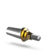 Concave transmucosal abutment for esthetic, cleansable emergence profile