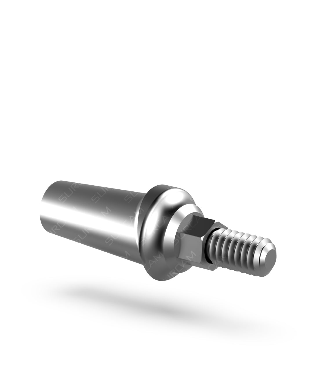 Narrow-collar concave abutment for cleansable soft-tissue profile