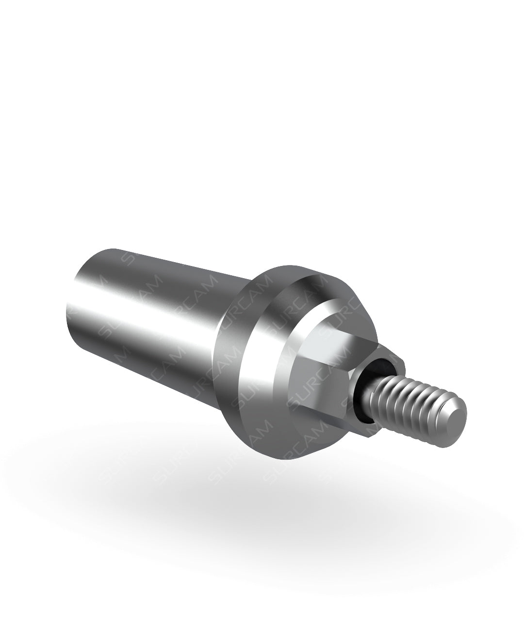 Posterior wide-platform straight abutment for clean emergence profile