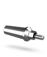 Straight transmucosal abutment for esthetic, cleansable emergence