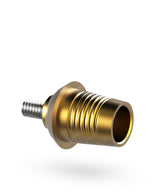 Non-indexed Ti-base for splinted bridges and angulated screw channels