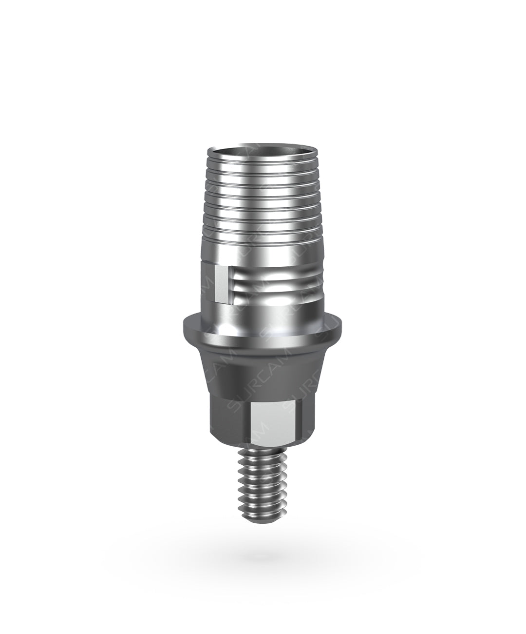Titanium Grade 5 RP Ti-base with prosthetic screw for screw-retained zirconia crown