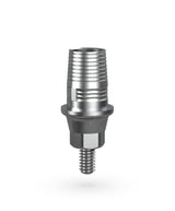 Titanium Grade 5 RP Ti-base with prosthetic screw for screw-retained zirconia crown
